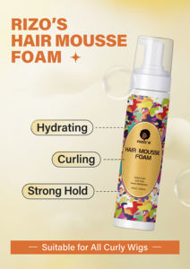 Productos Profesionales para el Cabello Africano, <span class=keywords><strong>Mousse</strong></span> Hidratante para <span class=keywords><strong>Rizos</strong></span>, Recrea el Estilo Rizado sin Esfuerzo, <span class=keywords><strong>Mousse</strong></span> Espumoso - Product Image 3