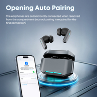 Écouteurs intra-auriculaires de gaming à faible latence avec logo personnalisé et faible MOQ, écouteurs sans fil TWS Bluetooth 6.0 avec basses stéréo, casque sans fil