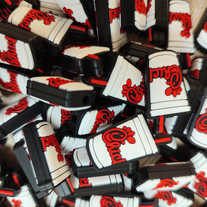 Perles focales en silicone personnalisées, neuves, directement de l'usine, pour la fabrication de stylos, accessoires de clip pour sucette pour bébé, bijoux, perles de dentition, qualité alimentaire - Product Image 4