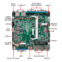 Nuevo Producto en Oferta, Computadora Industrial de Bajo Consumo, Intel Core I7 7500U, DDR3L, 1*M.2 SSD, Mini PC, Windows 10