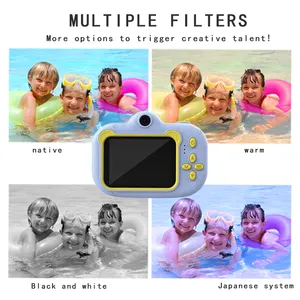 1080P ребенка камера цифровая видеокамера hd mini 2 дюймовый дисплей на открытом воздухе принтом «камера» для детей