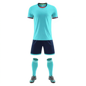 Ensemble de maillots de football personnalisés pour jeunes, uniforme de football à manches courtes, kit d'équipe imprimé, tenue d'entraînement et de match - Product Image 1