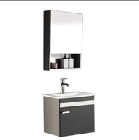 Nouvelle arrivée : Meuble-lavabo mural compact, idéal pour les salles de bain de petits appartements