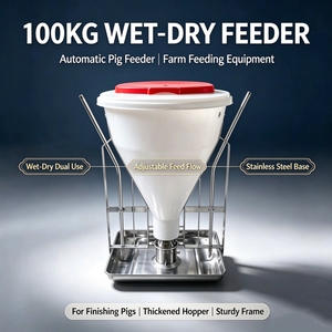 Mangeoire automatique pour porcs, bac à alimentation humide et sèche en acier inoxydable, trémie en PP, équipement d'alimentation pour porcs d'engraissement en ferme porcine - Product Image 6