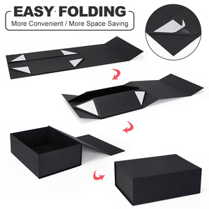 Cao Cấp Biểu Tượng Tùy Chỉnh Màu Đen Phẳng Có Thể Gập Lại Từ Quà Tặng Hộp Giấy - Product Image 4