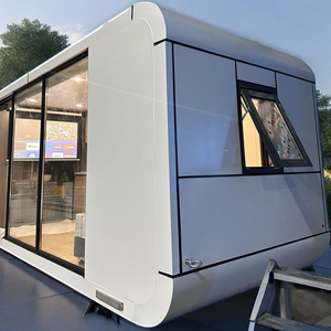 Maison capsule spatiale en acier entièrement meublée extensible, hôtel de camping de luxe, villa avec piscine, design d'intérieur personnalisé, écologique - Product Image 3