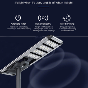 Lampadaires solaires LED intégrés super lumineux 150W 200W 250W 300W, étanches en aluminium pour extérieur IP66, pour projets routiers - Product Image 3