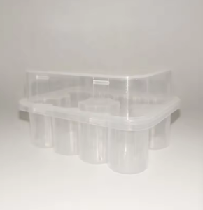 Boîtes de rangement et de transport personnalisées pour flacons Cillin de 3 ml, 5 ml, 7 ml, 10 ml, 10 cc, en plastique transparent, avec matériaux recyclés, porte-flacons - Product Image 6