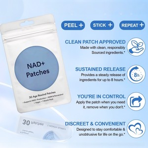 NAD+パッチ アンチエイジング エネルギーブースター 経皮吸収による細胞再生 24時間安定放出 精神的明晰さを高める GLP-1パッチ - Product Image 4