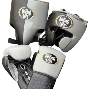GYMSTERO No Boxing Life - Juego de Boxeo de Alta Calidad, Multicolor, Cuero Vacuno Genuino, Cierre de Gancho y Bucle Ajustable, Dedos Completos - Product Image 1