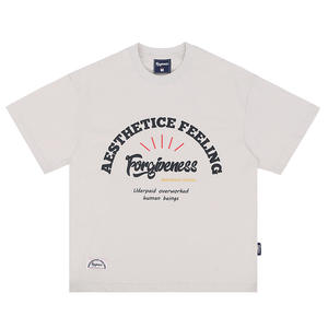 เสื้อยืดผู้ชายคุณภาพสูง 100% ผ้าฝ้ายถัก พิมพ์โลโก้ตามสั่ง เป็นมิตรกับสิ่งแวดล้อม สไตล์ลำลอง สำหรับกิจกรรมกลางแจ้ง ดีไซน์ไหล่ตก แขนครึ่ง - Product Image 5