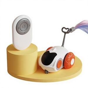 Juguete para Gatos con Control Remoto Automático, Coche de Juguete con Gravedad para Correr y Aliviar el Aburrimiento en Interiores ZF-362 - Product Image 1