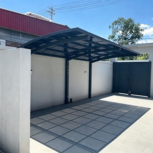 Tettoia <span class=keywords><strong>a</strong></span> <span class=keywords><strong>sbalzo</strong></span> rinforzata <span class=keywords><strong>a</strong></span> profilo spesso, design moderno, resistente al vento, <span class=keywords><strong>copertura</strong></span> in metallo <span class=keywords><strong>per</strong></span> parcheggio esterno, facile da montare - Product Image 5