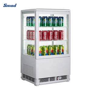 ตู้แช่เครื่องดื่มแบบโชว์กระจกสี่ด้านสองชั้น Smad 58 ลิตร รุ่น DSS-58R(1R) - Product Image 6