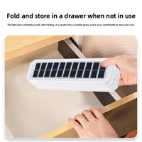Lámpara de Mesa LED Solar Apilable al 70% con Batería de Larga Duración, Protección Ocular, Portátil para Dormitorio