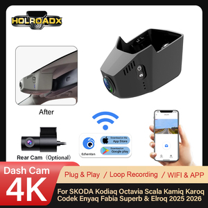 Cámara para Auto 4K UHD OEM, Delantera y Trasera, para SKODA Kodiaq, Octavia, Scala, <span class=keywords><strong>Kamiq</strong></span>, Karoq, Codek, Enyaq, Fabia, Superb y Elroq 2025 2026 - Product Image 2