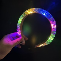 Leuchtendes Stirnband für Festivals, Lichtemittierende Kinder-Kopfbedeckung, Party-Atmosphäre Verkleidungs-Accessoire, Haar-Accessoires