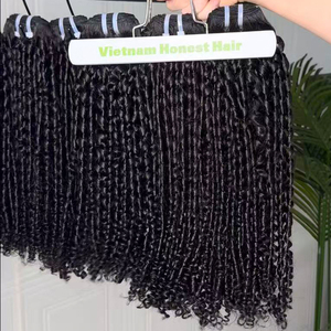 Cheveux Vietnamiens Bruts pour Bundles Bouclés, 100% Cheveux Humains Vierges, Double Trame Faite à la Machine, Extensions Double Drawn, Fournisseur de Cheveux en Gros - Product Image 1