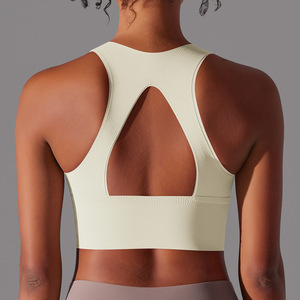 Reggiseno Yoga di supporto <span class=keywords><strong>senza</strong></span> <span class=keywords><strong>cuciture</strong></span> per il Comfort di compressione delle donne elastico rapido asciutto - Product Image 5