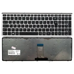 노트북 키보드 Lenovo Ideapad Z710 U510 영국 영국 키보드 실버 프레임 25211226 0KN0-B62SK13 백라이트 없음