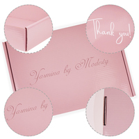 Caja de Papel de Embalaje de Color Rosa Personalizada al por Mayor de Alta Calidad y Precio Competitivo para Ropa y Zapatos