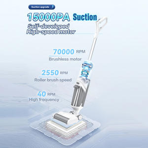 Aspirateur humide et sec léger personnalisé pour la maison, HEPA, alimenté par batterie, séchage intelligent, lavage électrolytique de l'eau - Product Image 3