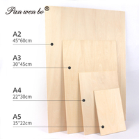 Tabla de Madera Contrachapada de Tres Capas para Tallado y Grabado Profesional, de Madera de Tilo de Doble Cara, Tamaños A2/A3/A4/A5