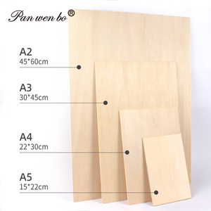 Planche de sculpture et d'impression professionnelle en bois de tilleul double face A2/A3/A4/A5, contreplaqué 3 plis - Product Image 4