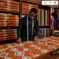 Lot de tissus imprimés à la cire 100% coton, motifs variés, style africain Ankara