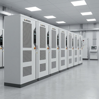 Système de stockage d'énergie hybride LiFePO4 industriel et commercial complet, panneaux solaires triphasés 50 kW-200 kW