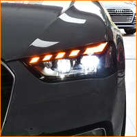 Pour Audi A4 B8 2013 2014 2015 2016, ensemble de phares LED bi-projecteurs style A5 RS5 avec DRL et boîtier noir