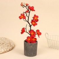Fleur artificielle de prune simulée, bonsaï, branche de prune d'hiver, décoration d'intérieur, source d'approvisionnement directe transfrontalière, usine