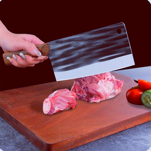 Cuchillo de cocina forjado a mano, cuchillo para rebanar, cuchillo de chef afilado, cuchillo 2 en 1 de Yangjiang para picar y rebanar - Product Image 1