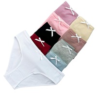 YCH 베스트셀러 면 멀티컬러 여아 속옷 편안하고 통기성 좋은 귀여운 리본 여성 팬티