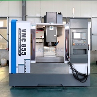 Centre d'usinage vertical CNC 3 axes VMC855, zone de travail 800x500x500, BT40, 8000 tr/min, changeur d'outils automatique, haute précision