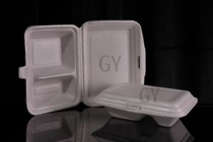 Fast Food Box Three-Compartment Box Breakfast Box Disposable Foam Food Containers Foam Takeout <b>Boxes</b> Single-use Foam Containers - Product Image 3