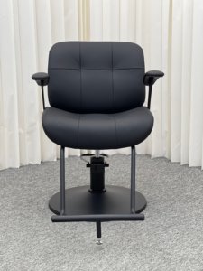 <span class=keywords><strong>Prix</strong></span> usine professionnel Premium Simple réglable tout noir chaise de barbier Durable et Portable pour salon de coiffure - Product Image 2