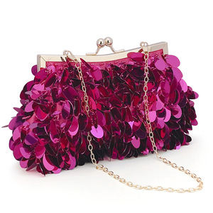 New Style Wholesale Big <b>Sequin</b> Clutch <b>Bag</b> Handmade Beaded Evening <b>Bag</b> for Lady Party Prom Wedding - Product Image 5