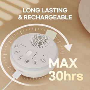 Juguete Relajante para Bebés, Máquina <span class=keywords><strong>de</strong></span> Ruido Blanco con 21 Sonidos Relajantes para Dormir, Batería <span class=keywords><strong>de</strong></span> Larga Duración y Luz LED Suave - Product Image 6