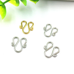Wholesale Stainless Steel W Clasps Necklace <b>Hooks</b> <b>Clips</b> Connector Buckle for DIY Jewelry Making Accessory - Product Image 3