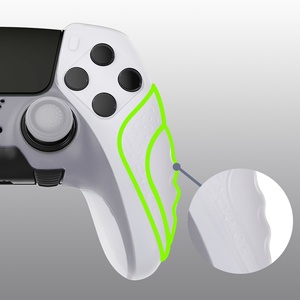 เคสซิลิโคนนิ่ม PlayVital Clear Decorative Rubber Protector ป้องกันรอยขีดข่วน สำหรับจอยไร้สาย PS5 Edge - Product Image 4