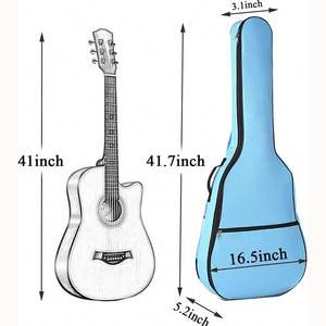 Bolsa de guitarra portátil con muestra gratis, estuche de agua, instrumento Musical, bolsa de concierto, colgador trasero para mujeres y hombres - Product Image 3