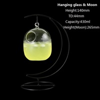 Verres à vin à Cocktail créatifs, verre à melon d'hiver, nouvelle mode ronde suspendue, verre à cocktail avec porte-gobelet en acier inoxydable