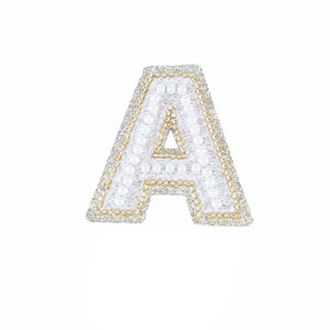 Bảng Chữ Cái Ngọc Trai Trang Trí Thủ Công Mỹ Nghệ Thư Các Bản Vá Lỗi Hot Sửa Chữa Ngọc Trai Thư Từ Vá Huy Hiệu Sắt Trên Ngọc Trai Các Bản Vá Lỗi Cho Quần Jean Quần Áo - Product Image 5