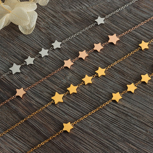 Nouveau collier tendance minimaliste en forme de Y pour femmes et filles, plaqué or 18 carats, en acier inoxydable, pour la vie quotidienne - Product Image 3