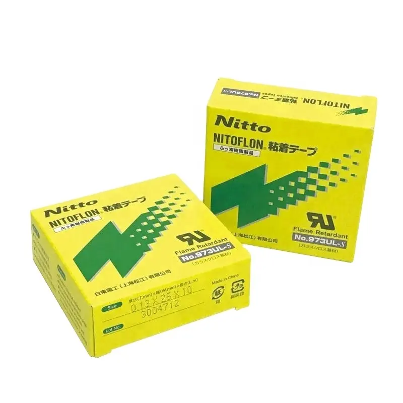 Cinta adhesiva de PTFE resistente a altas temperaturas, Nitto 973UL-S T0.13mm * W25mm * L10m