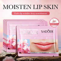 Masque pour les lèvres à l'extrait de citron OEM Sadoer pour réparer les lèvres sèches et les hydrater en profondeur avec une formule nourrissante rafraîchissante 8g
