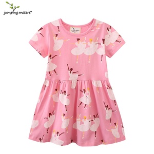 Vestito Estivo per Bambine Stile Europeo-Americano, Nuovo Modello a Maniche Corte, <span class=keywords><strong>Principessa</strong></span> in Maglia di Cotone con Unicorno Cartoon Ecologico - Product Image 5