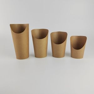 Vasos Desechables <span class=keywords><strong>de</strong></span> Papel Kraft para Papas <span class=keywords><strong>Fritas</strong></span>, Vasos <span class=keywords><strong>de</strong></span> Papel para Llevar, 8-16 oz, Personalizados, <span class=keywords><strong>con</strong></span> Cuchara para Papas <span class=keywords><strong>Fritas</strong></span> - Product Image 2
