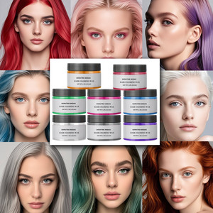 Cire colorante pour cheveux lavable aux ingrédients naturels, <span class=keywords><strong>teinture</strong></span> capillaire <span class=keywords><strong>temporaire</strong></span> en argile pour hommes et femmes - Product Image 4